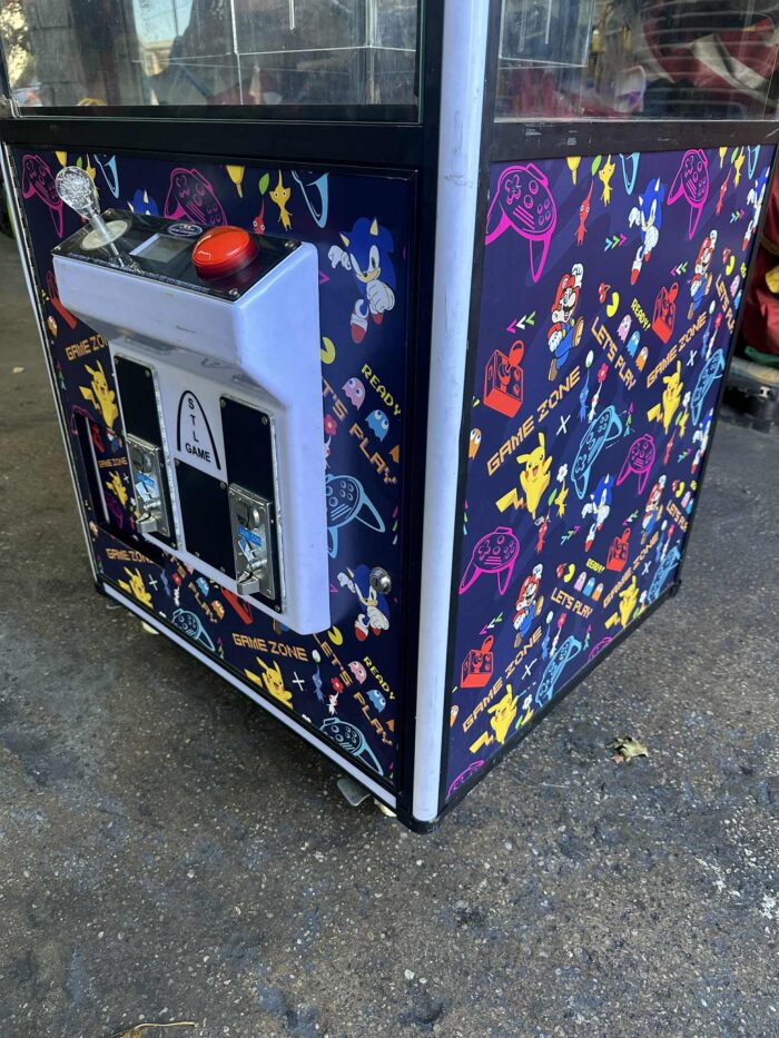 Claw Machine RENTAL NYC with custom vinyl wrap
