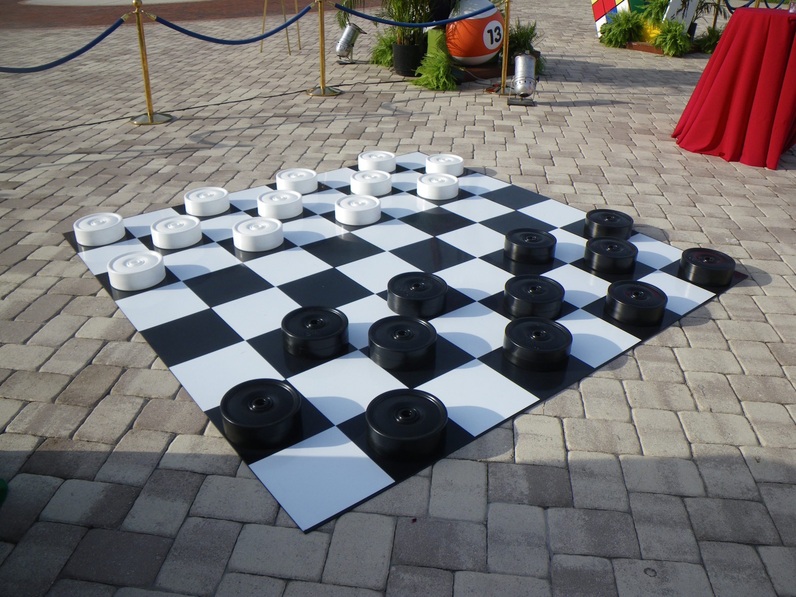 Giant Checkers Party Rental Game