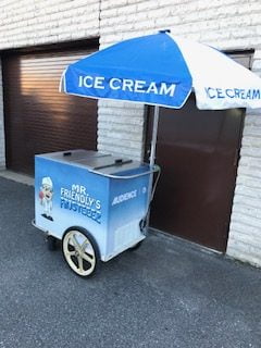 Custom Wrapped Ice Cream Cart