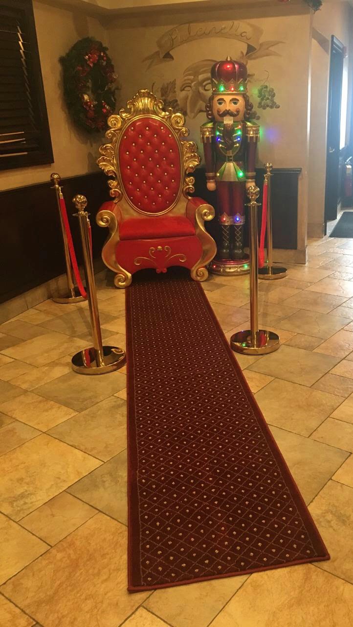 Santa Throne Red Carpet Stanchions