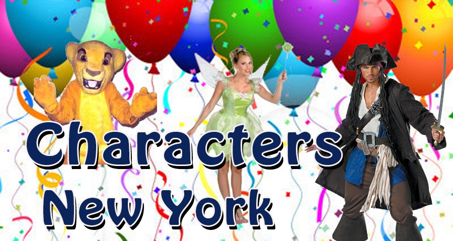 Costume characters for childrens birthday party entertainment in Queens, Brooklyn, Bronx, Westchester, Staten Island, Rockland County
